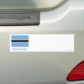 Botswana-Flagge mit Namen Autoaufkleber (Auf Auto)