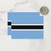 Botswana-Flagge Mitteilungskarte (Vorderseite/Rückseite Beispiel)
