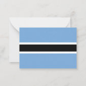 Botswana-Flagge Mitteilungskarte (Rückseite)