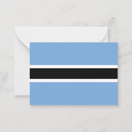 Botswana-Flagge Mitteilungskarte (Vorderseite)