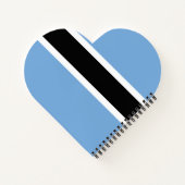 Botswana-Flagge Notizblock (Rückseite)