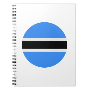 Botswana-Flagge Notizblock