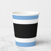 Botswana-Flagge Pappbecher (Rückseite)