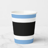 Botswana-Flagge Pappbecher (Links)