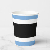 Botswana-Flagge Pappbecher (Rechts)