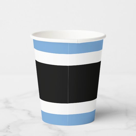 Botswana-Flagge Pappbecher (Rechts)
