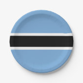 Botswana-Flagge Pappteller (Vorderseite)