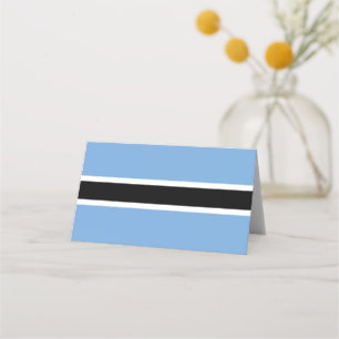 Botswana-Flagge Platzkarte