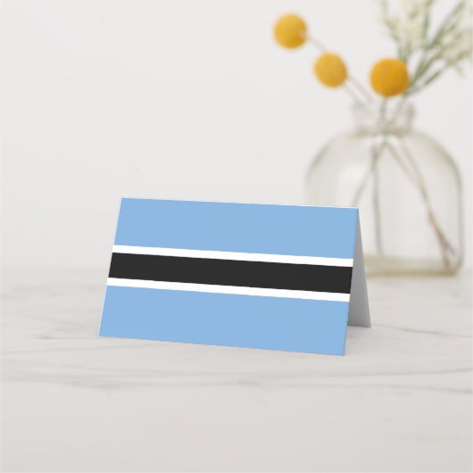 Botswana-Flagge Platzkarte (Vorderseite)