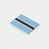 Botswana-Flagge Post-it Klebezettel (angewinkelt)