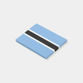 Botswana-Flagge Post-it Klebezettel (angewinkelt)