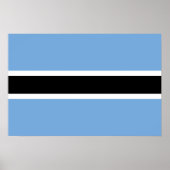 Botswana-Flagge Poster (Vorne)