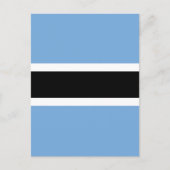 Botswana-Flagge Postkarte (Vorderseite)