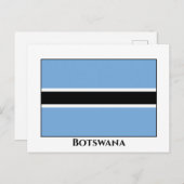 Botswana-Flagge Postkarte (Vorne/Hinten)