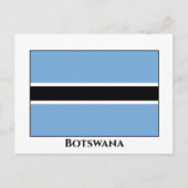 Botswana-Flagge Postkarte (Vorderseite)