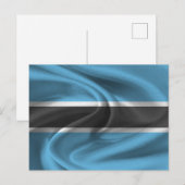 Botswana-Flagge Postkarte (Vorne/Hinten)