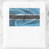 Botswana-Flagge Rechteckiger Aufkleber (Tasche)