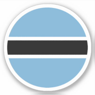 Botswana-Flagge Rund Sticker
