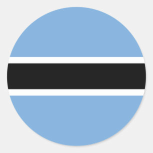 Botswana-Flagge Runder Aufkleber