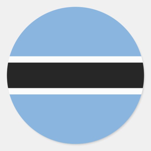 Botswana-Flagge Runder Aufkleber (Vorderseite)