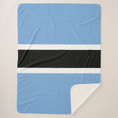 Botswana-Flagge Sherpadecke (Vorderseite)