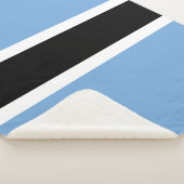 Botswana-Flagge Sherpadecke (3/4)