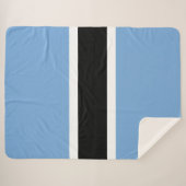 Botswana-Flagge Sherpadecke (Vorderseite (Horizontal))