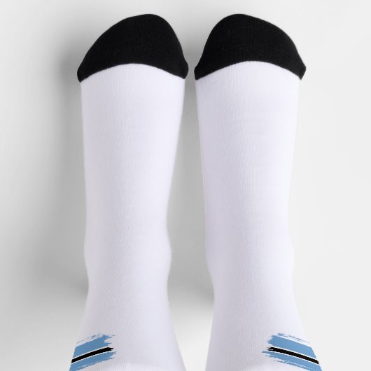 Botswana-Flagge Socken (Oben)