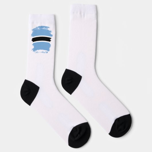 Botswana-Flagge Socken (Rechts)
