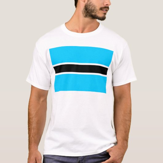 Botswana-Flagge T-Shirt (Vorderseite)
