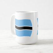 Botswana-Flagge Tasse (Vorderseite Links)