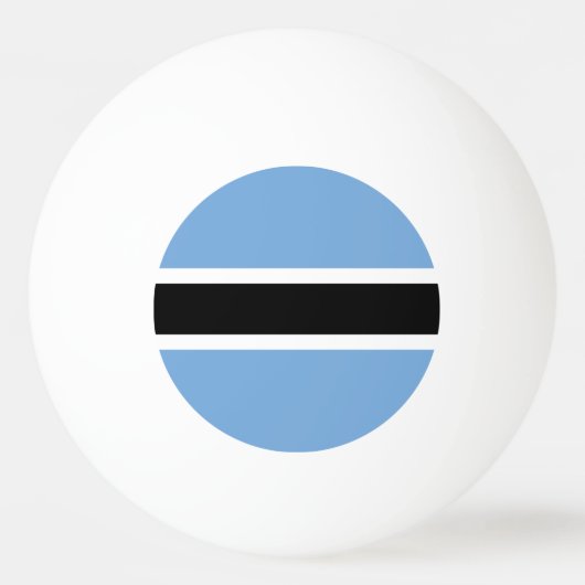 Botswana-Flagge Tischtennisball (Vorderseite)