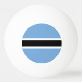 Botswana-Flagge Tischtennisball (Rückseite)