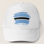 Botswana-Flagge Truckerkappe (Vorderseite)