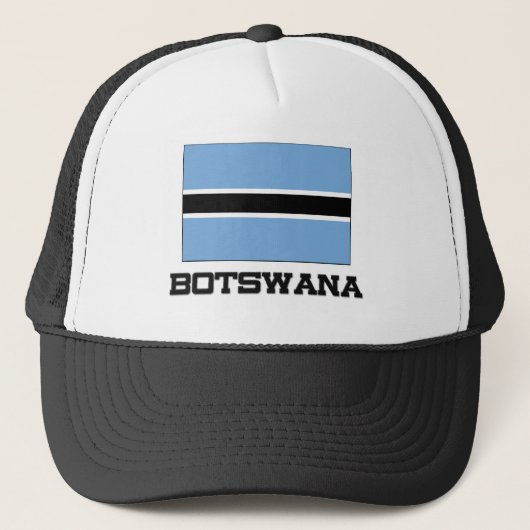 Botswana-Flagge Truckerkappe (Vorderseite)