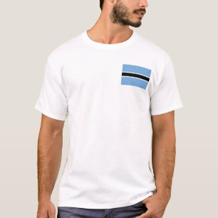 Botswana-Flagge und Karten-T - Shirt