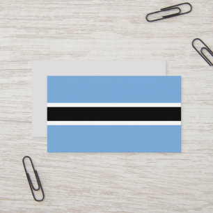 Botswana-Flagge Visitenkarte