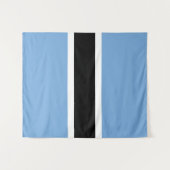 Botswana-Flagge Wandteppich (Vorderseite (Horizontal))