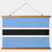Botswana-Flagge Wandteppich Mit Holzrahmen (Vorderseite 3)