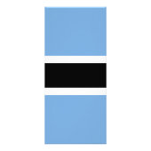 Botswana-Flagge Werbekarte (Hinten)
