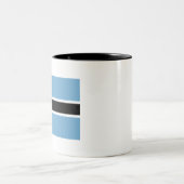 Botswana-Flagge Zweifarbige Tasse (Mittel)