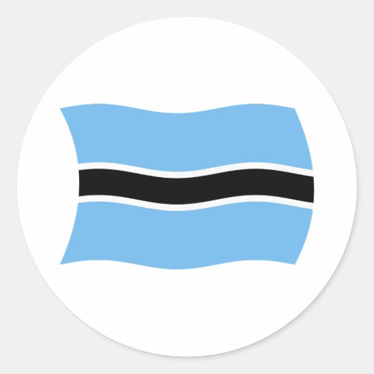 Botswana-Flaggen-Aufkleber Runder Aufkleber (Vorderseite)