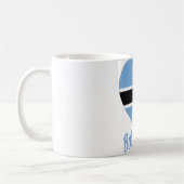 Botswana-Flaggen-Herz Kaffeetasse (Links)