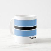 Botswana-Flaggen-Tasse Kaffeetasse (Vorderseite Links)