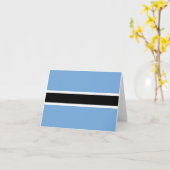 Botswana-Flaggennotecard Karte (Gelbe Blume)