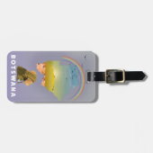 Botswana-Karte Gepäckanhänger (Vorderseite horizontal)