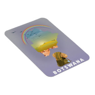 Botswana-Karte Magnet