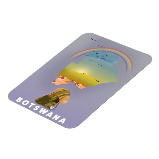 Botswana-Karte Magnet (Linke Seite)