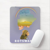 Botswana-Karte Mousepad (Mit Mouse)