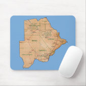 Botswana Karte Mousepad (Mit Mouse)